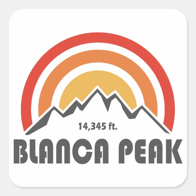 Adesivo Quadrado Blanca Peak (Frente)