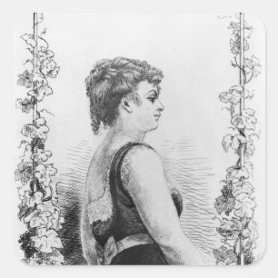 Adesivo Quadrado Blanche d'Antigny