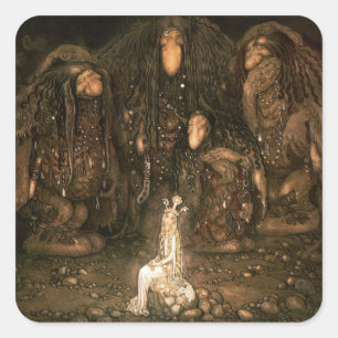 Adesivo Quadrado Bland Tomtar och Troll