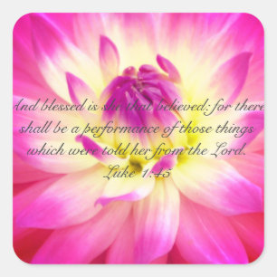 Adesivo Quadrado Blessed é ela que acreditou