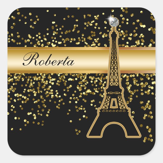 Adesivo Quadrado Bling Monographic Stickers (Frente)