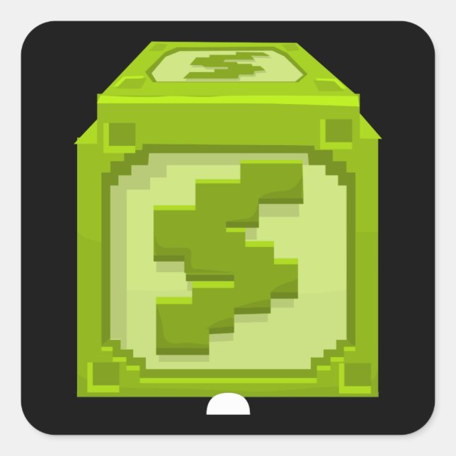 Adesivo Quadrado Bloco de fixação de energia lateral para mobiliári (Frente)