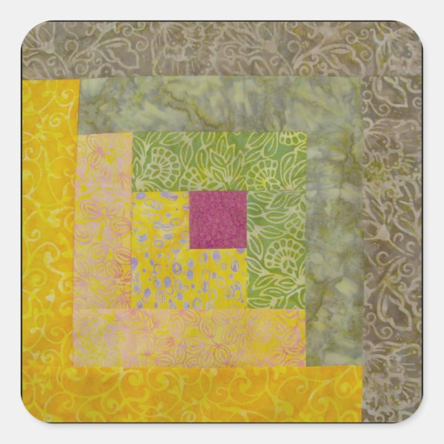 Adesivo Quadrado Blocos de inclinação (Frente)