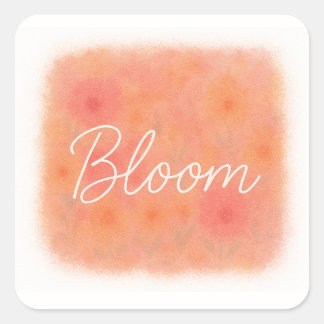 Adesivo Quadrado Bloom Sticker