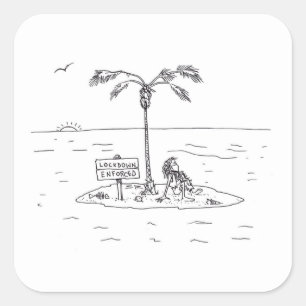 Adesivo Quadrado Bloquear vinhetas quadradas grandes forçadas