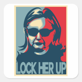Adesivo Quadrado BLOQUEIE-A NO Anti-Hillary