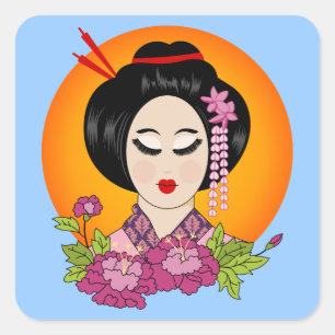 Adesivo Quadrado Blossom Geishals
