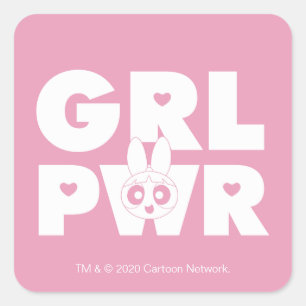 Adesivo Quadrado Blossom: Girl Power