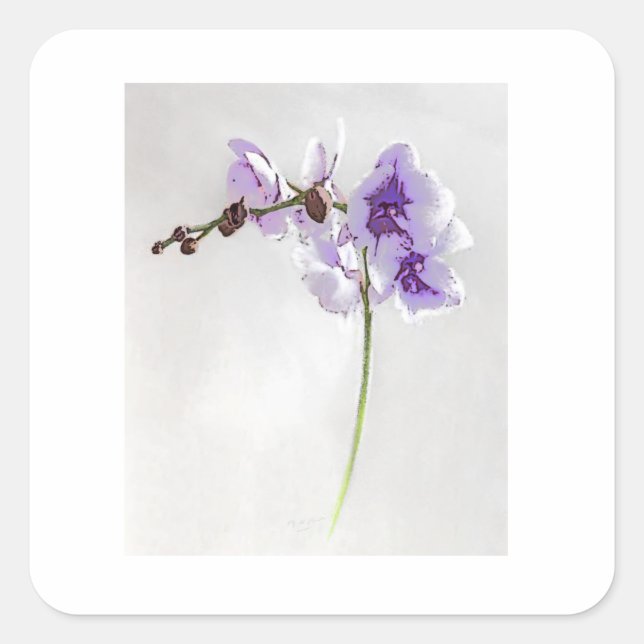 ADESIVO QUADRADO BLOSSOM IMPRESSÃO STICKER (Frente)