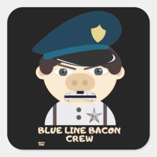ADESIVO QUADRADO "BLUE LINE BACON TRW"
