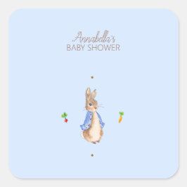 Adesivo Quadrado Blue Peter the Rabbit