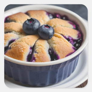 Adesivo Quadrado Blueberry Cobbler
