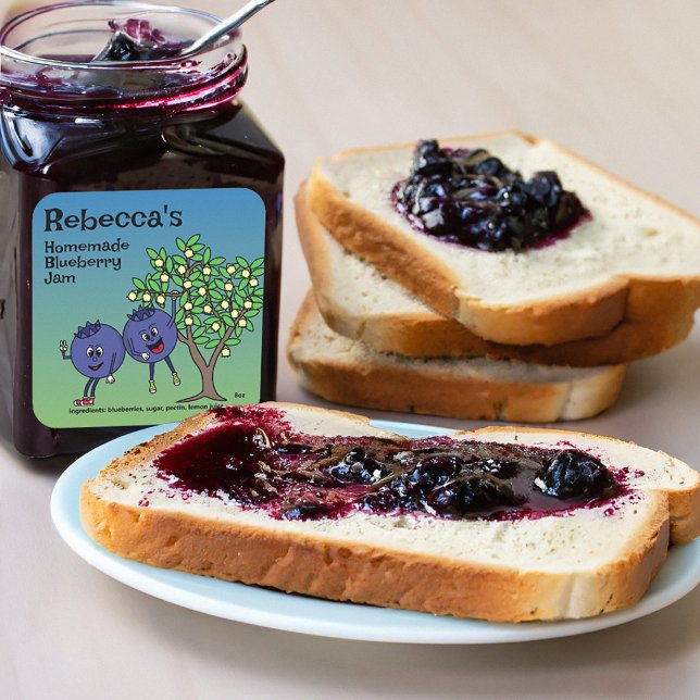 Adesivo Quadrado Blueberry Pals Cartoon Enfiado e muito mais (Criador carregado)