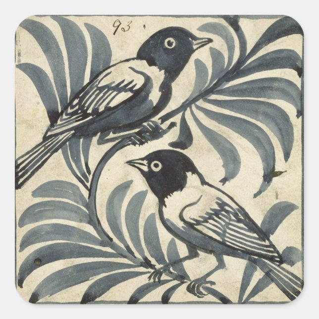 Adesivo Quadrado Bluebird (c/c no papel) (Frente)