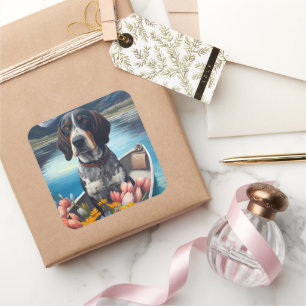 Adesivo Quadrado Bluetick Conhound em um remo: Uma aventura cética