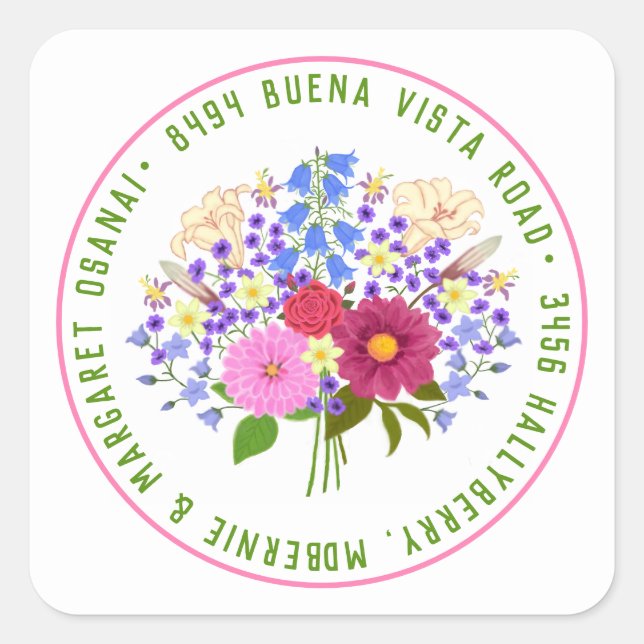 Adesivo Quadrado Blumenstrauss (Frente)