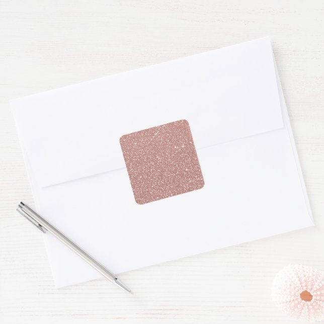 Adesivo Quadrado Blush Pink Speckled Pattern Party (Envelope)