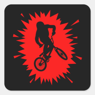 Adesivo Quadrado Bmx ciclando Engraçado Dizendo Bike Slogan Biker G