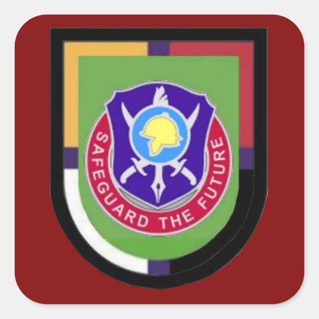 Adesivo Quadrado Bn Stickers do Flash DUI 404º Assuntos Civis (Frente)