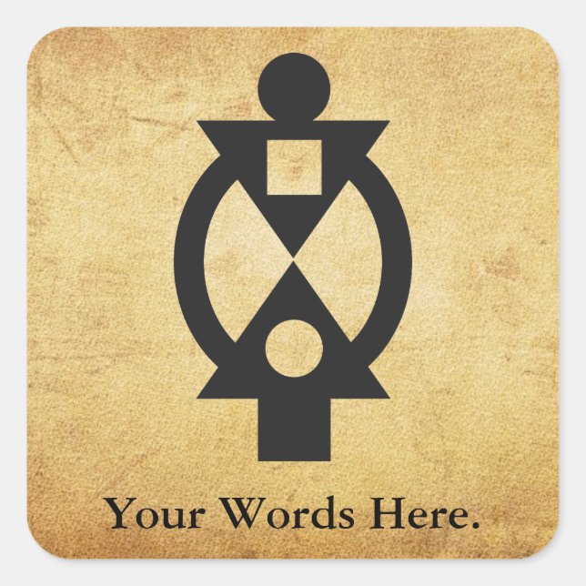 Adesivo Quadrado BOA MMO PARA MIM | Cooperação (Frente)