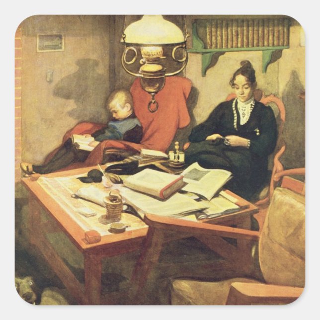 Adesivo Quadrado Boa noite, pub. no 'Lasst Licht Hinin' (Frente)