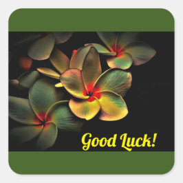 Adesivo Quadrado Boa Sorte!