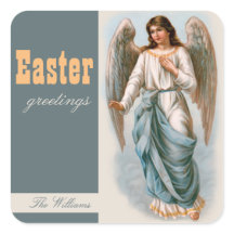 Boas saudações de Páscoa de anjo