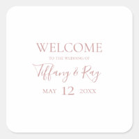 Boas-vindas ao casamento Dourado Elegante Simples