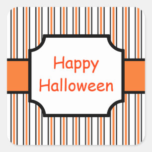 Adesivo Quadrado Boas vindas do Dia das Bruxas