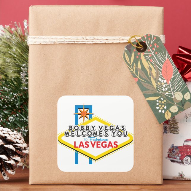 Adesivo Quadrado Bobby Vegas sticker (Feriado)