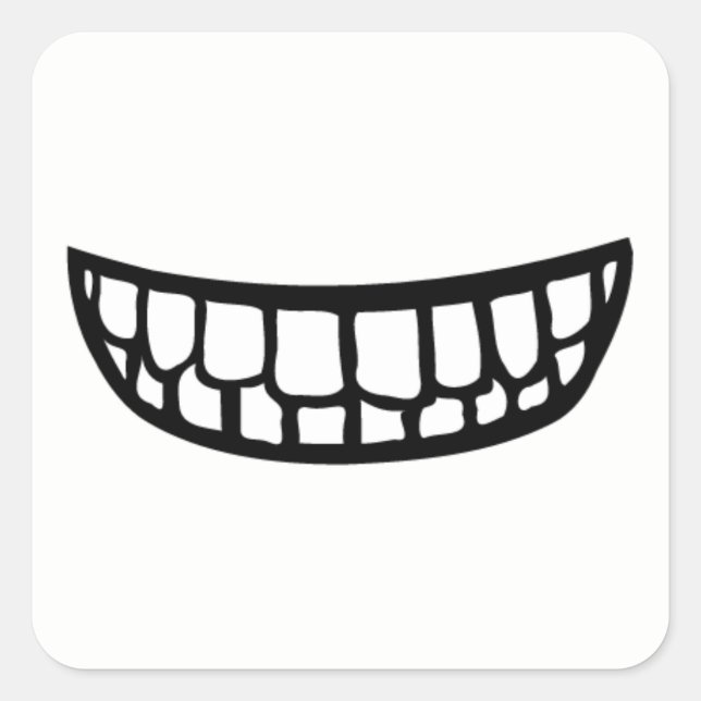 Adesivo Quadrado Boca grande (Frente)