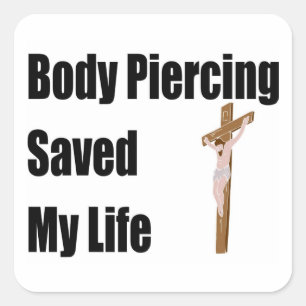 Adesivo Quadrado Body Piercing salvou minha vida