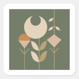 Adesivo Quadrado Boho Abstrato Lily