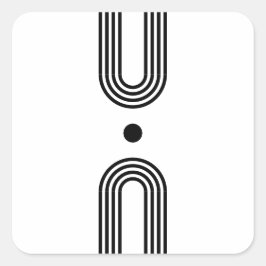 Adesivo Quadrado Boho celestial Sun