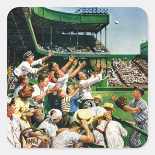 Adesivo Quadrado Bola de travamento do home run