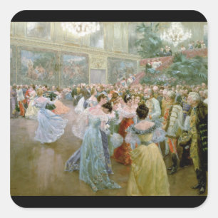 Adesivo Quadrado Bola no Hofburg, 1900 da corte