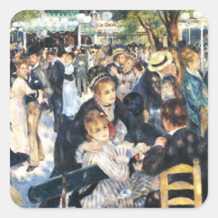 Adesivo Quadrado Bola no Partido Renoir Moulin de la Galette