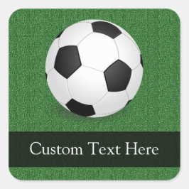 Adesivo Quadrado Bola Personalizada de Futebol
