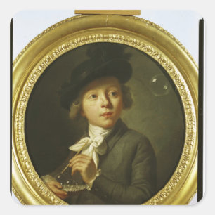 Adesivo Quadrado Bolhas de sabão, 1784