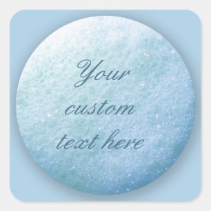 Adesivo Quadrado Bolhas de sabão Dot 1260C Azul