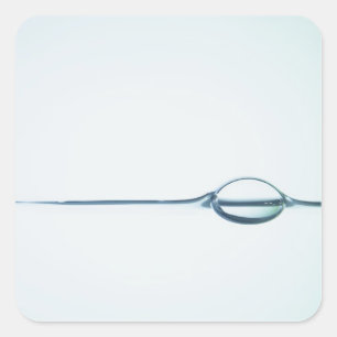 Adesivo Quadrado Bolhas na superfície da água