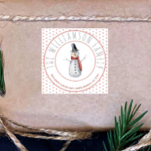 Bolinhas de Nome da Família Snowman Cólvora de Aqu