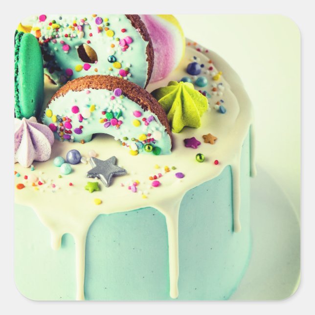 Adesivo Quadrado Bolo (Frente)