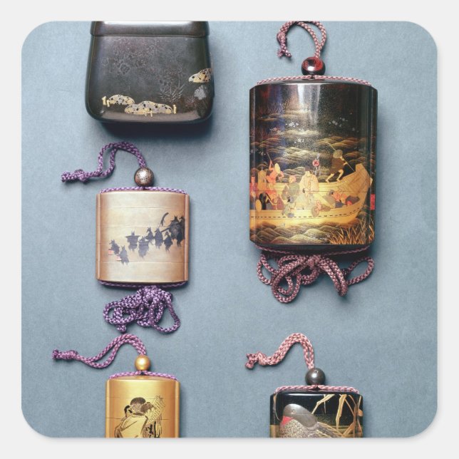 Adesivo Quadrado Bolsa de interior e cigarro (Frente)