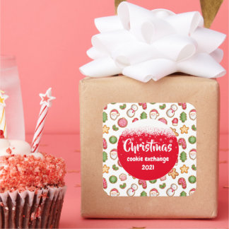 Adesivo Quadrado Bolsa de Natal