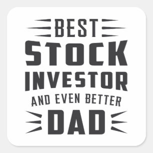 Adesivo Quadrado Bolsa de Valores - Investidor na Bull Trader Tradi