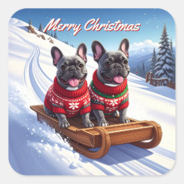 Adesivo Quadrado Bolsas de Francês - Natal