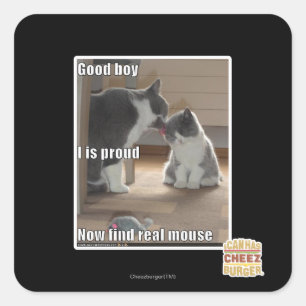 Adesivo Quadrado Bom menino