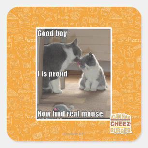 Adesivo Quadrado Bom menino