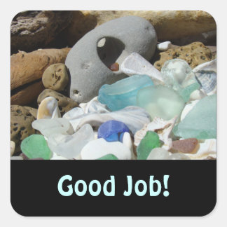 Adesivo Quadrado Bom Trabalho! Escolas Adolescentes Professores Pai